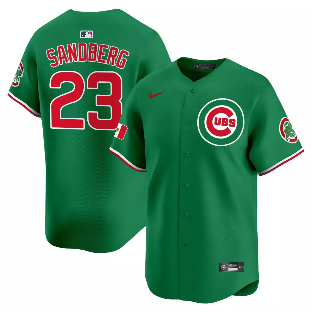chicago cubs 23 sandberg green jersey mexico vapor premier limited all stitched