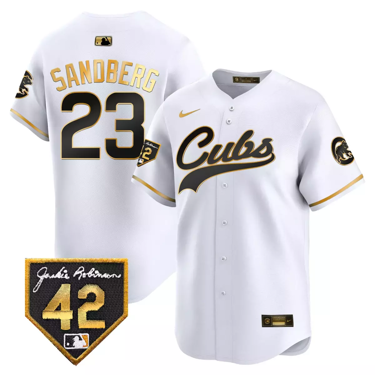 chicago cubs 23 sandberg red jersey 2025 independence day vapor premier limited all stitched