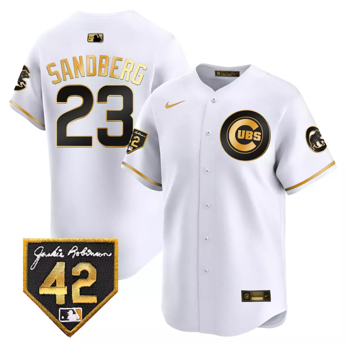 chicago cubs 23 sandberg red jersey 2025 independence day vapor premier limited all stitched