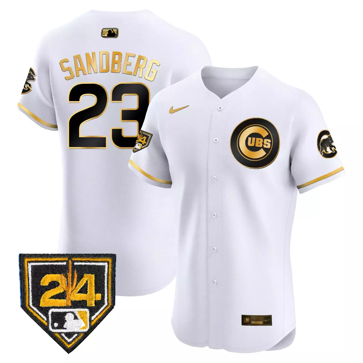 chicago cubs 23 sandberg red jersey 2025 independence day vapor premier limited all stitched