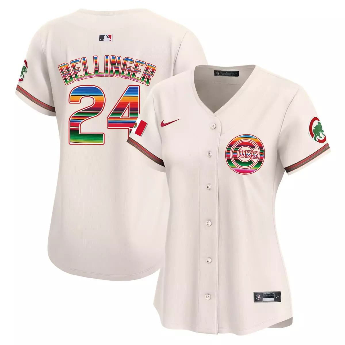 Bellinger Chicago Cubs 2024 Black Jersey | Mexico Illinois Patch | Vapor Premier Limited | Fan Gear for Men, Women & Youth
