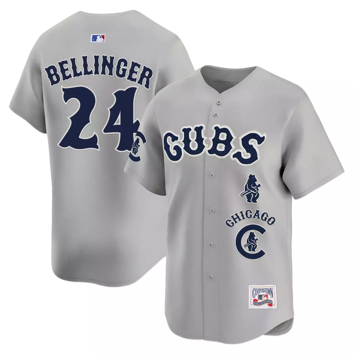 Bellinger Chicago Cubs 2024 Gray Jersey | Special Vapor Premier Limited Edition | Fan Gear for Men, Women & Youth
