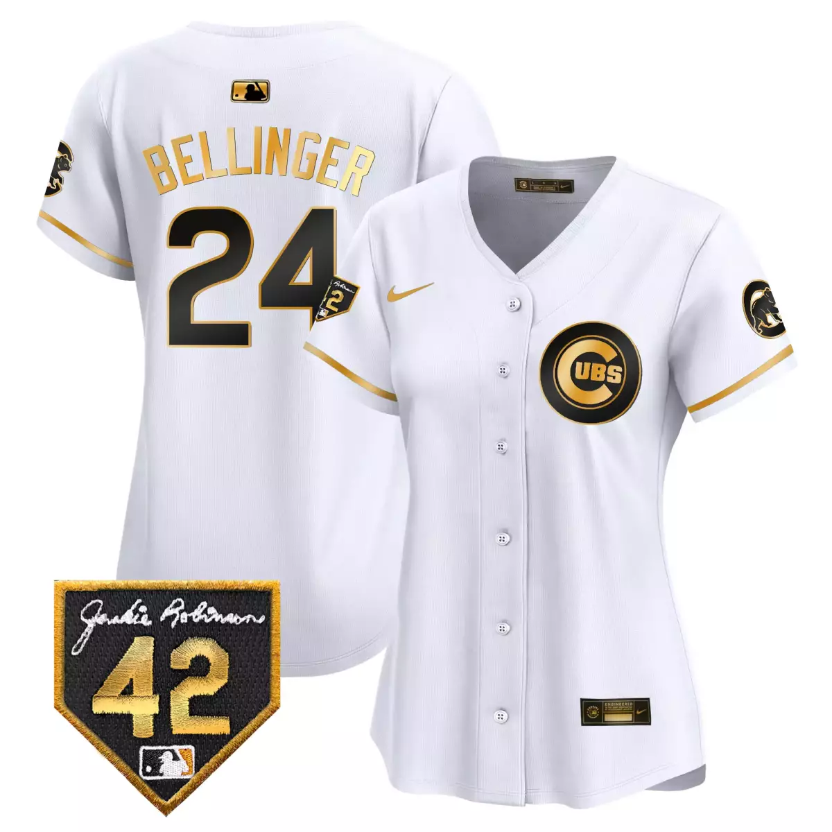 Bellinger Chicago Cubs 2024 White Jersey | Spring Training Patch Vapor Premier Elite V2 | Fan Gear for Men, Women & Youth