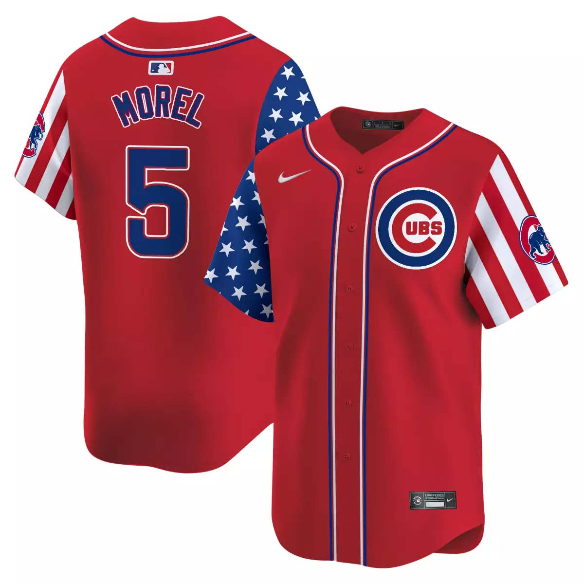 Morel Chicago Cubs 2025 Red Jersey | Independence Day Vapor Premier Limited | All Stitched Fan Gear for Men, Women & Youth