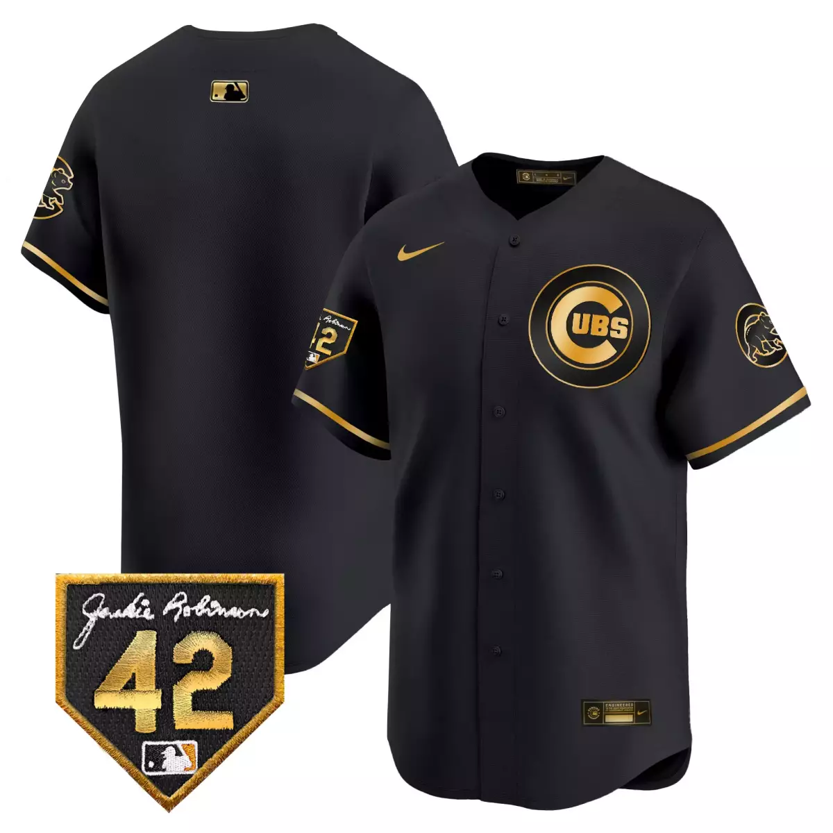 chicago cubs aqua jersey 2025 jackie robinson patch vapor premier limited all stitched