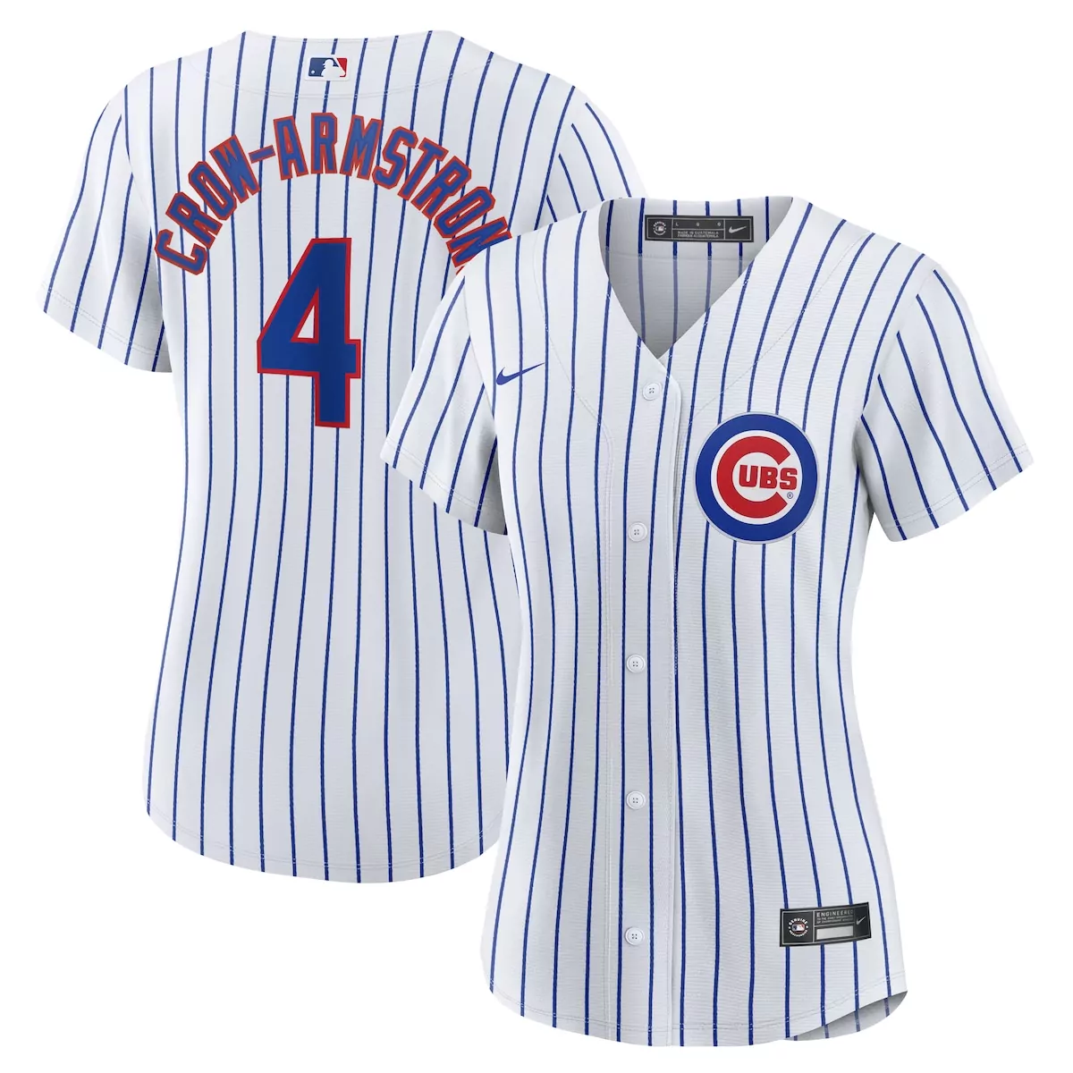 chicago cubs pete crow armstrong white home jersey jjf