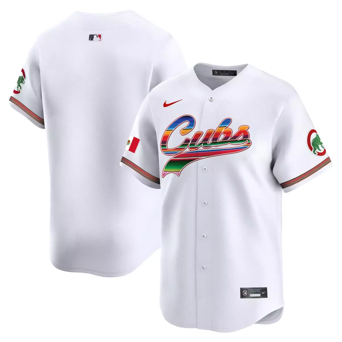 Chicago Cubs White Mexico Vapor Premier Limited V2 Jersey | All Stitched Fan Gear | For Men, Women & Youth
