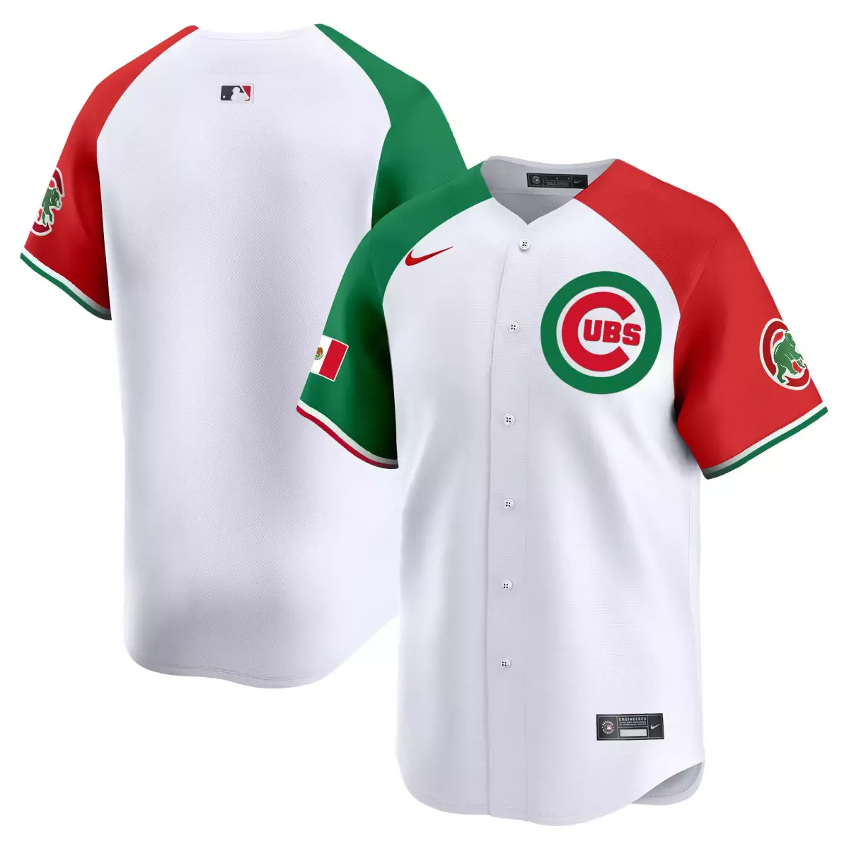 Chicago Cubs White Mexico Vapor Premier Limited V2 Jersey | All Stitched Fan Gear | For Men, Women & Youth