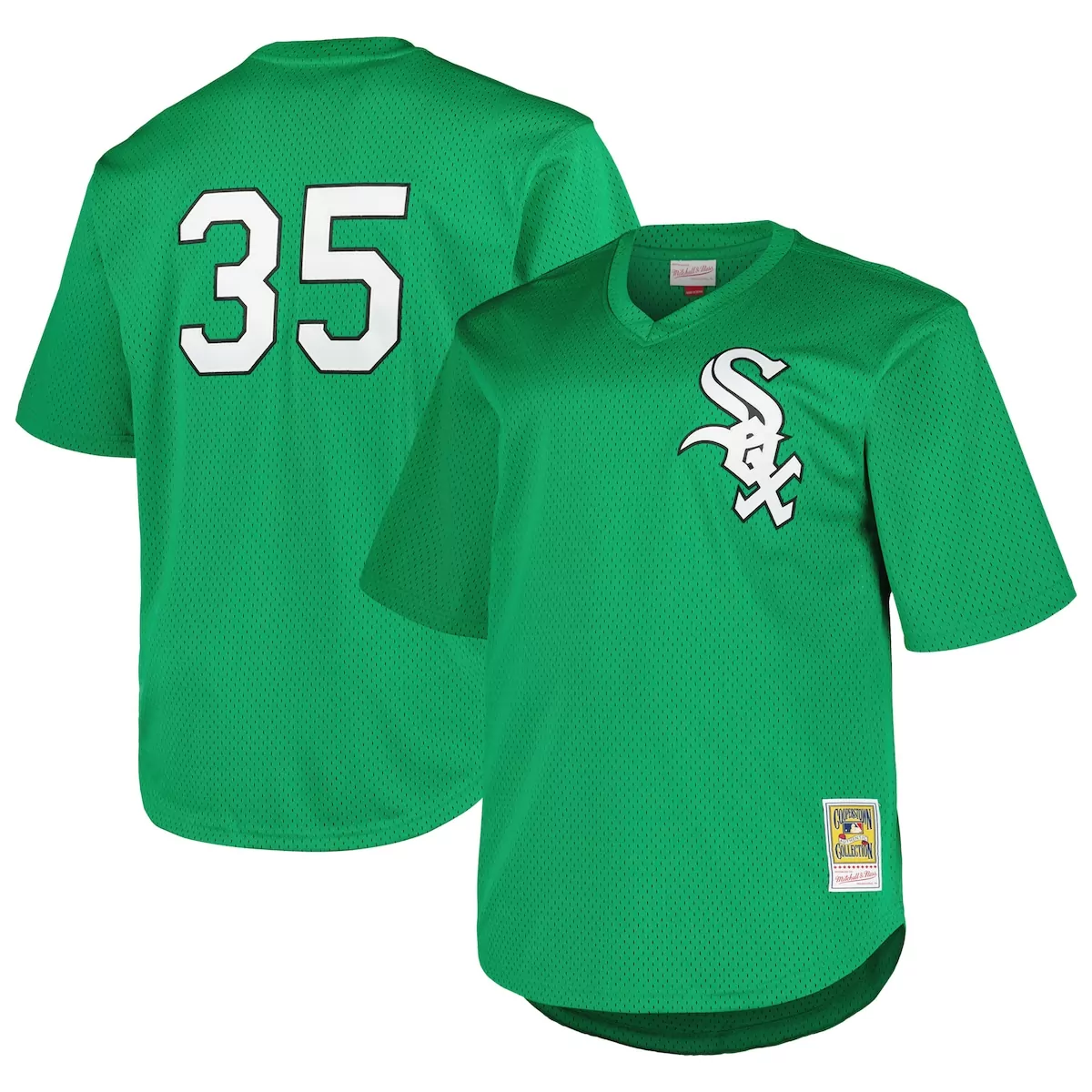 chicago white sox frank thomas green cooperstown collection st patricks day 1996 batting practice jersey