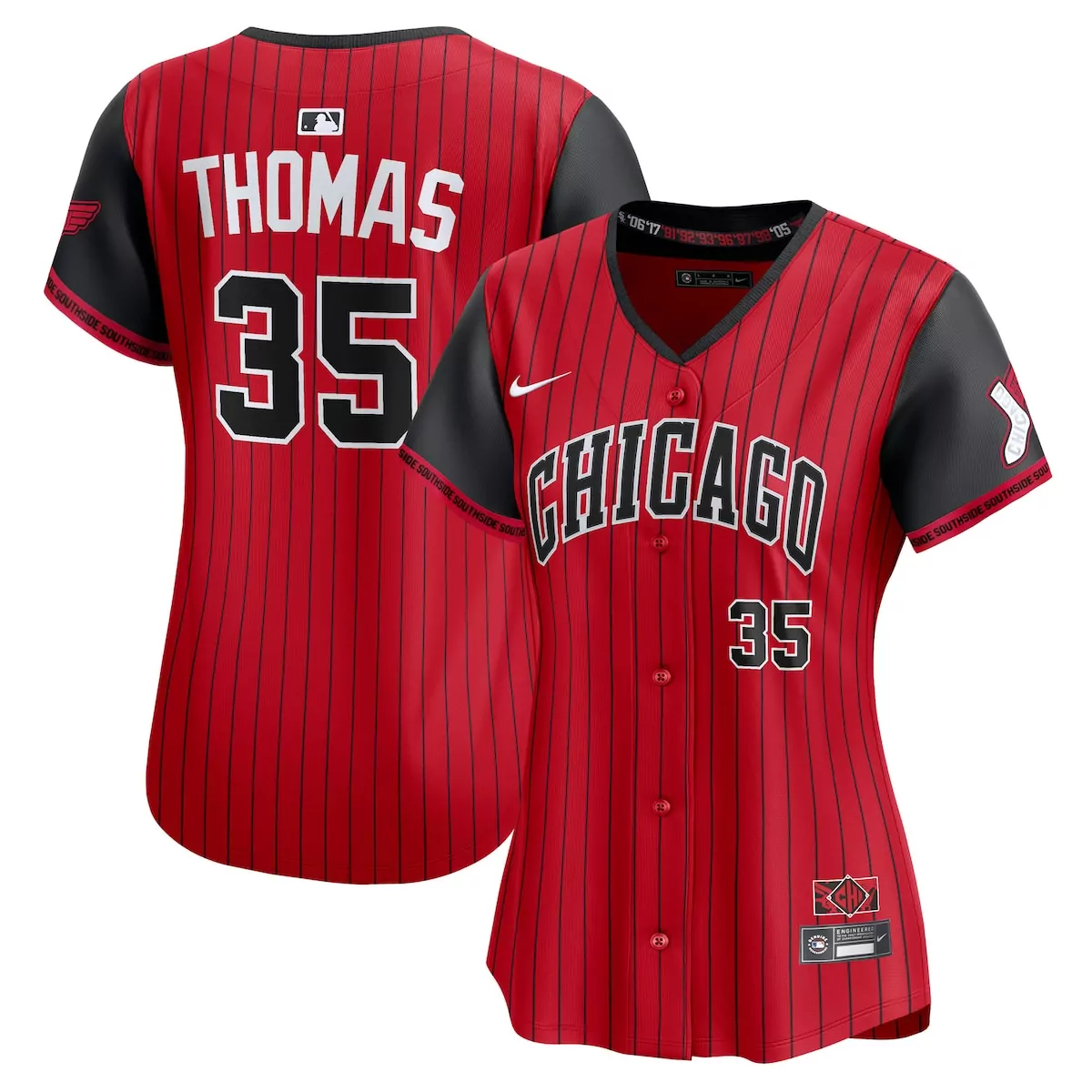chicago white sox frank thomas red black 2025 city connect limited retired player jersey tpj