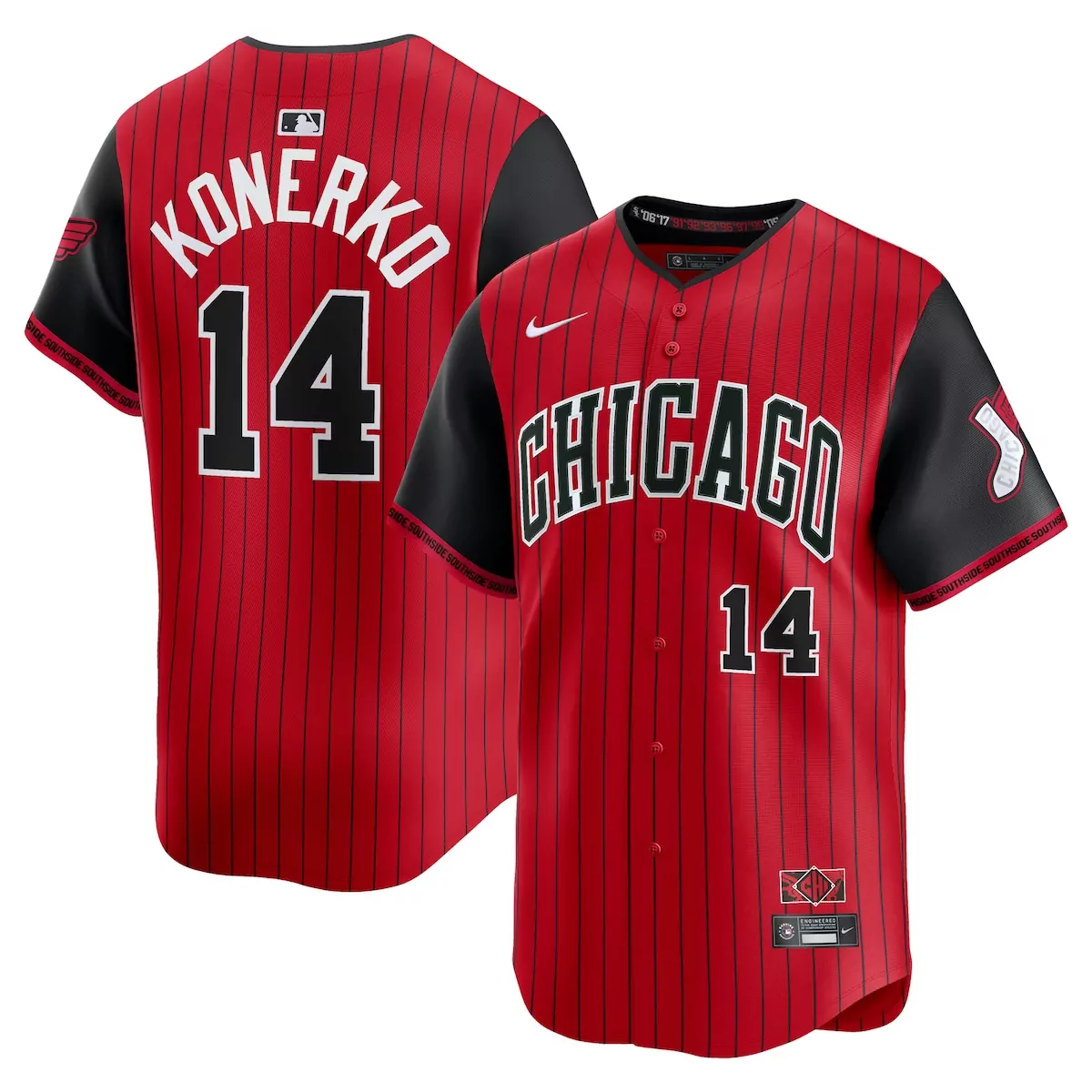 chicago white sox paul konerko red black 2025 city connect limited retired player jersey