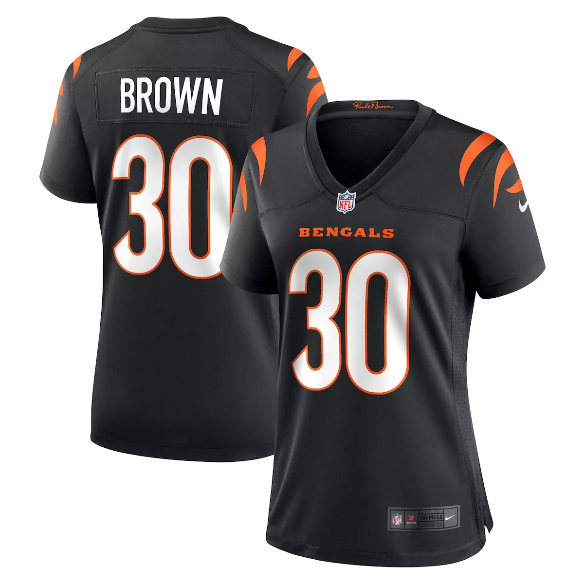 cincinnati bengals chase brown black team game jersey xbx