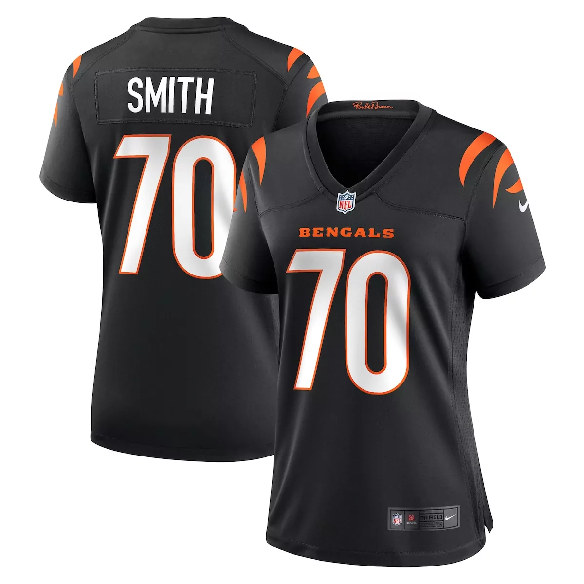 cincinnati bengals white vapor f u s e elite custom jersey
