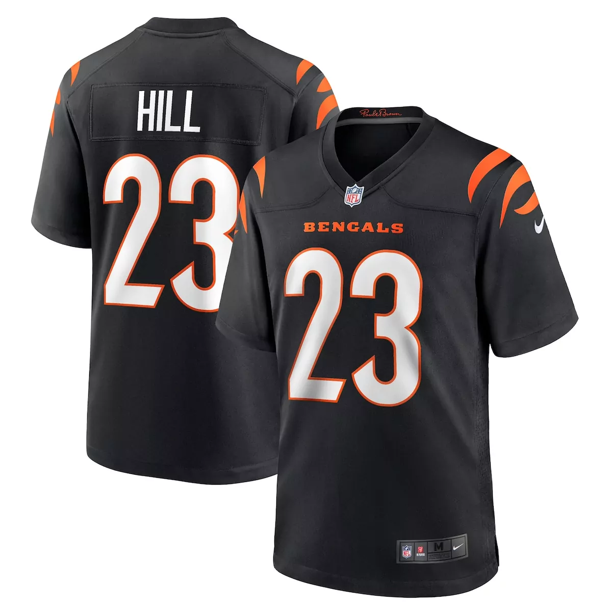 cincinnati bengals daxton hill black player game jersey