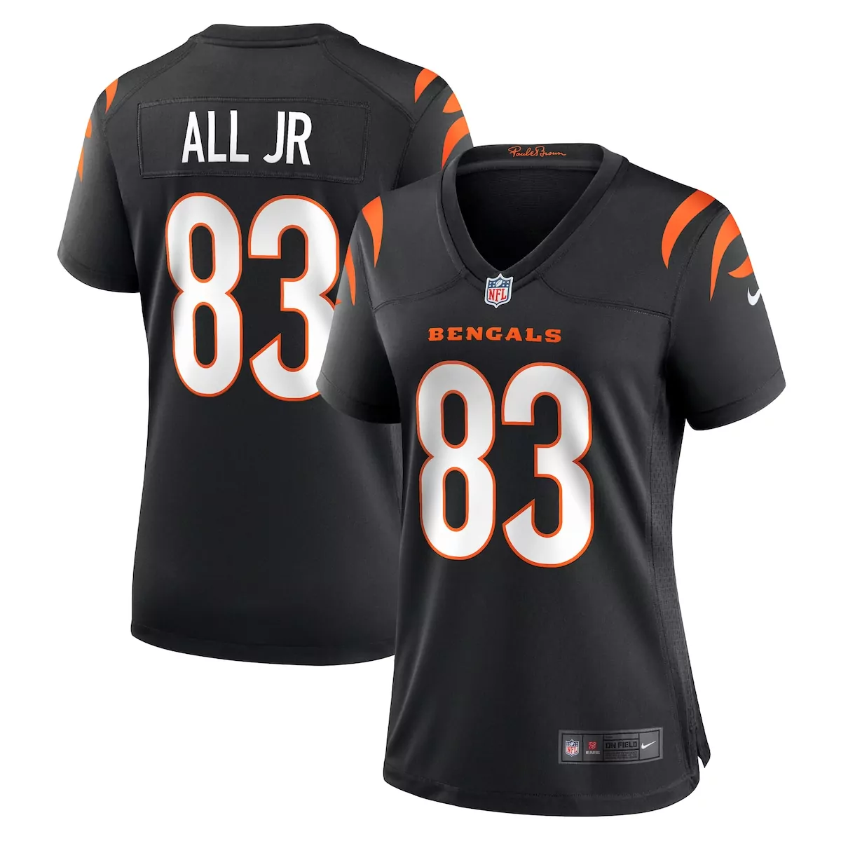 cincinnati bengals erick all jr black team game jersey