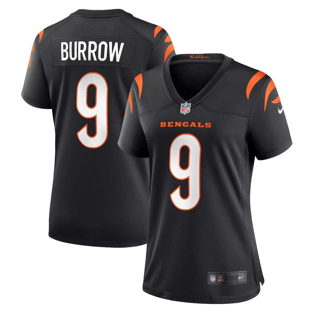 cincinnati bengals joe burrow black player game jersey xjz