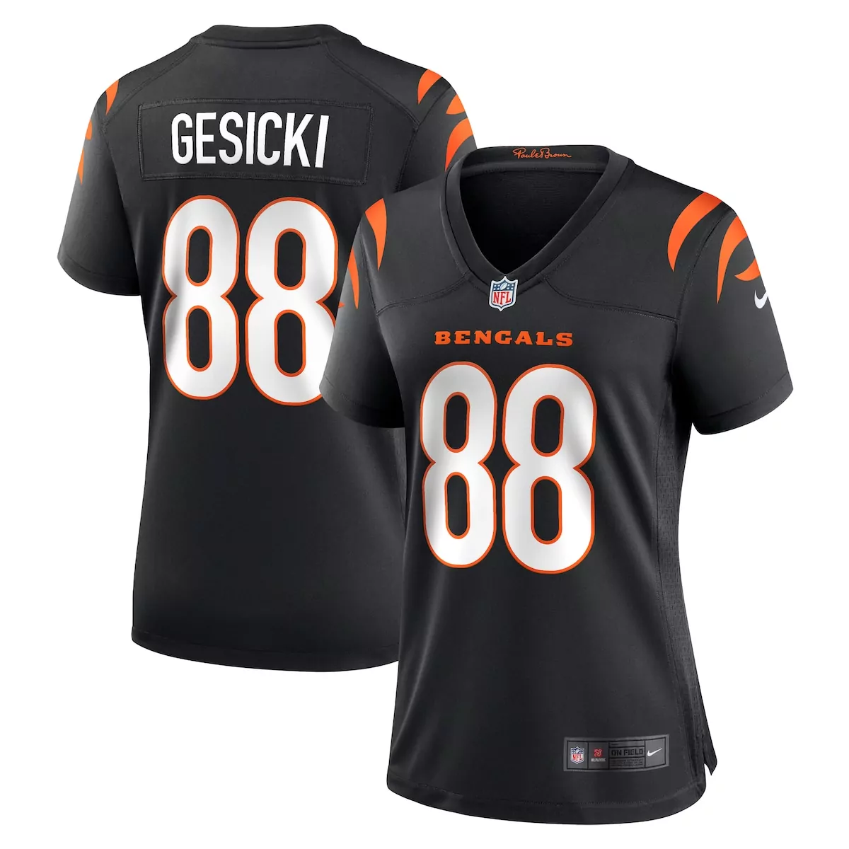 cincinnati bengals mike gesicki black game jersey kiw
