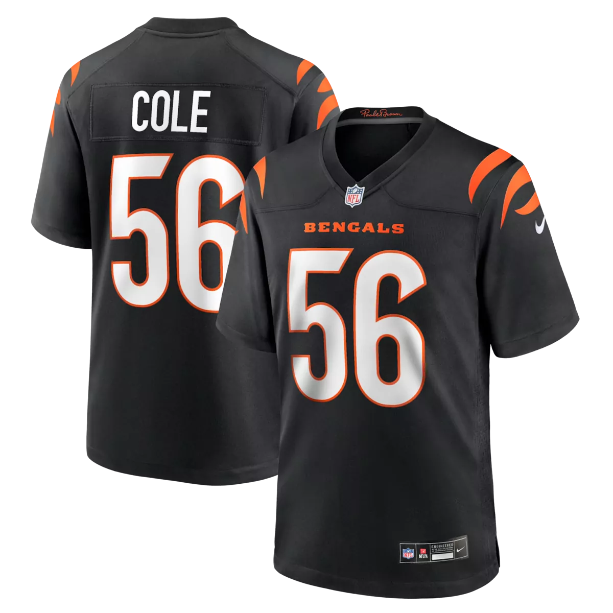 cincinnati bengals mitchell tinsley black team game jersey d6b