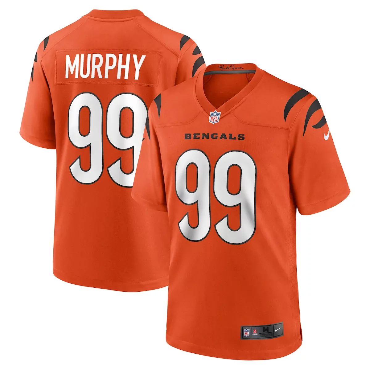 cincinnati bengals myles murphy black game jersey