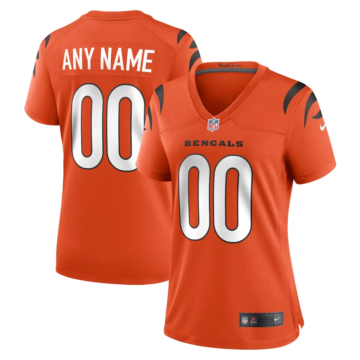 cincinnati bengals orange alternate game custom jersey 9t3