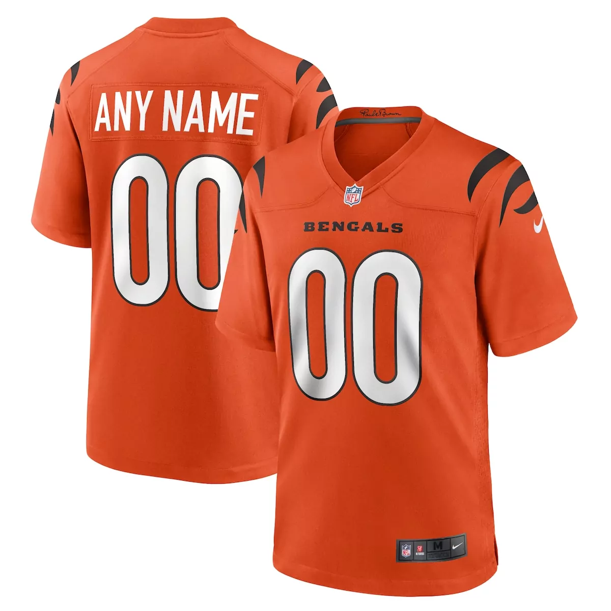 cincinnati bengals orange alternate game custom jersey 9t3