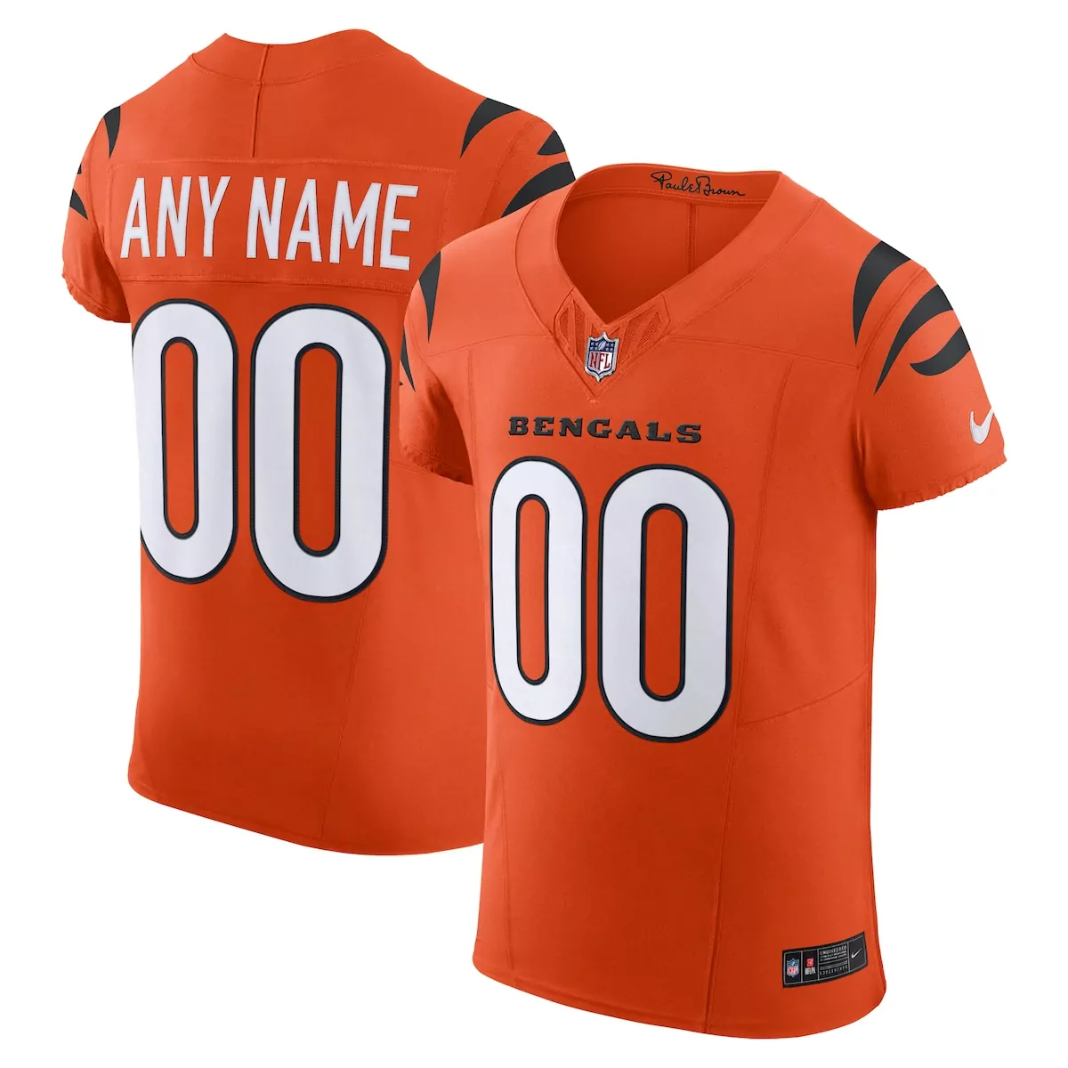 cincinnati bengals orange alternate game custom jersey 9t3