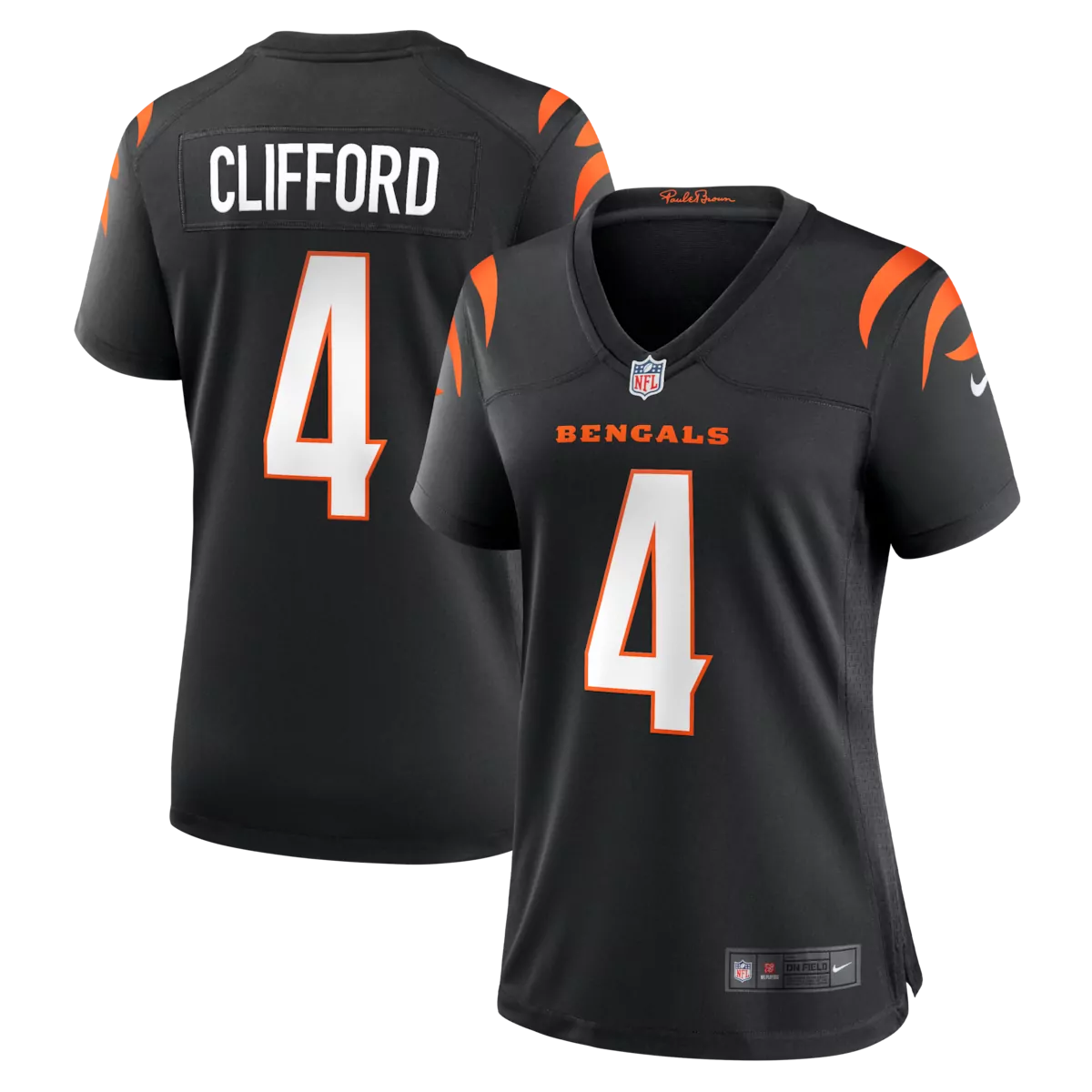 cincinnati bengals sean clifford black team game jersey lk4