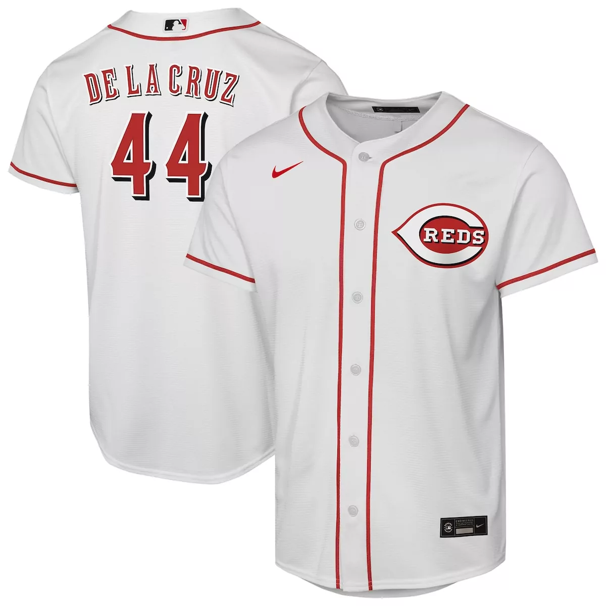 cincinnati reds elly de la cruz white home limited player jersey pqs