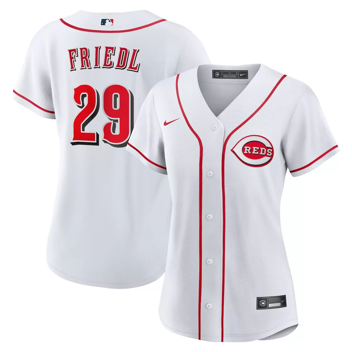 cincinnati reds tj friedl white home jersey n71