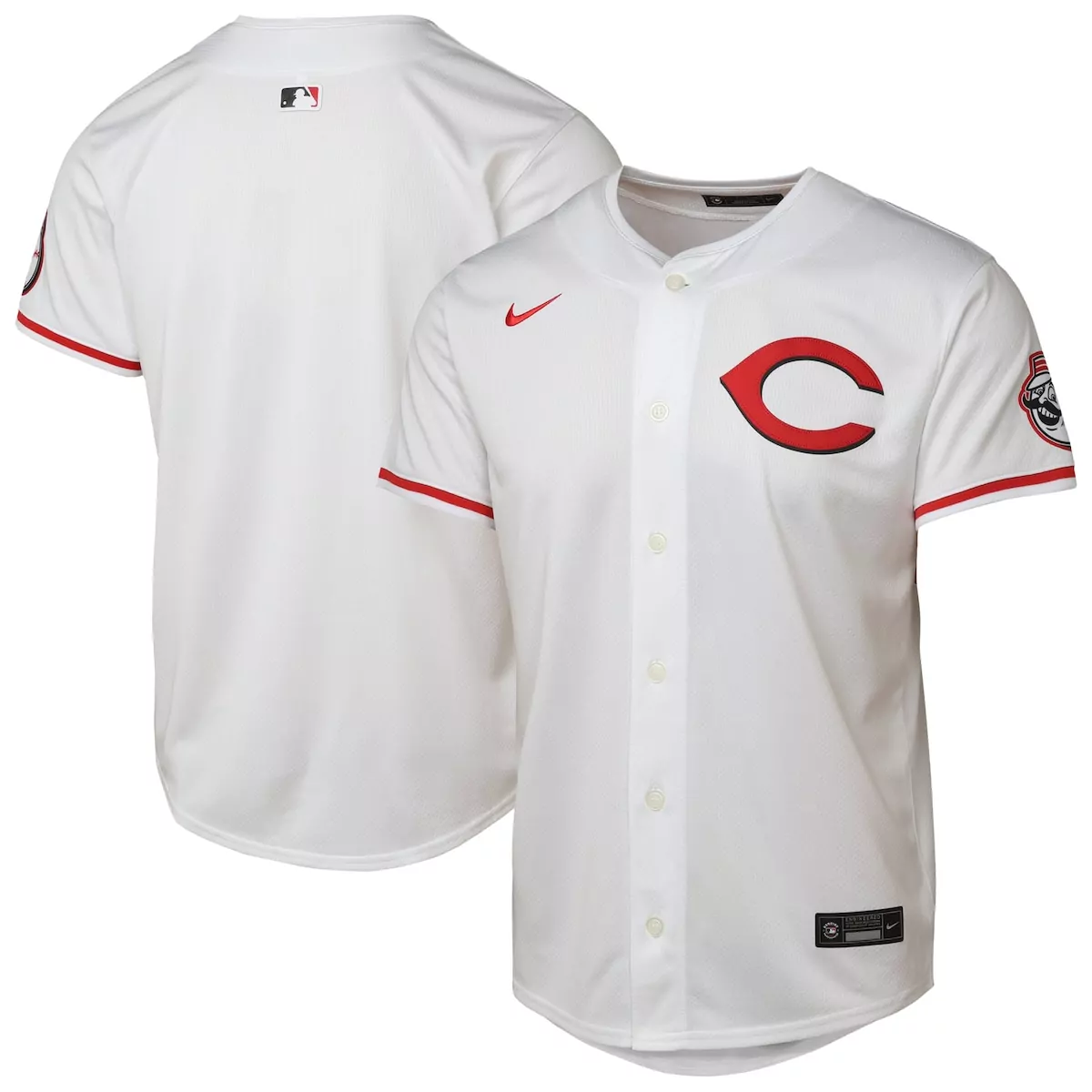 cincinnati reds white 2025 mlb speedway classic home limited jersey