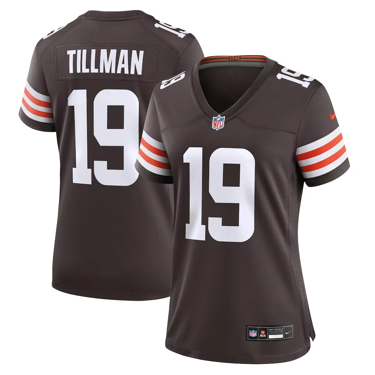 cleveland browns cedric tillman brown game jersey mh1