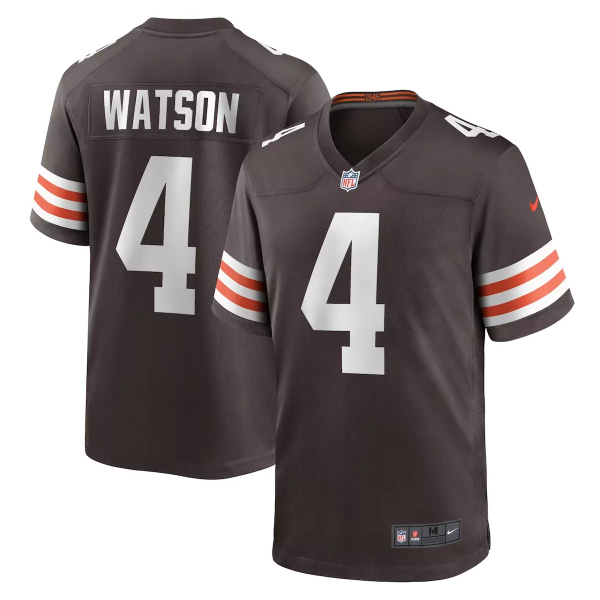 cleveland browns deshaun watson brown alternate game jersey