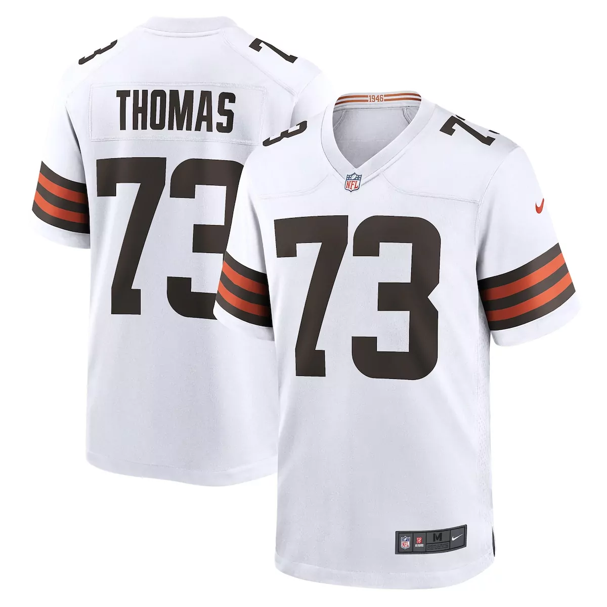 cleveland browns joe thomas brown retired player game jersey