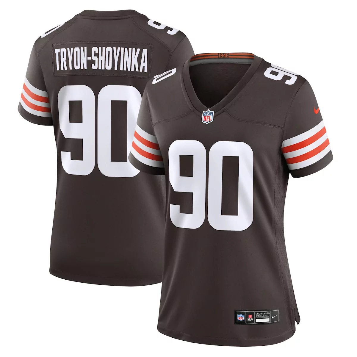 cleveland browns joe thomas brown retired player game jersey