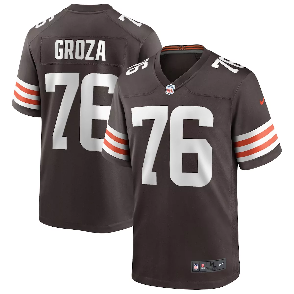 cleveland browns lou groza brown game retired player jersey l4h