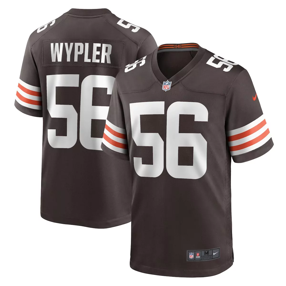 cleveland browns luke wypler brown team game jersey u6j