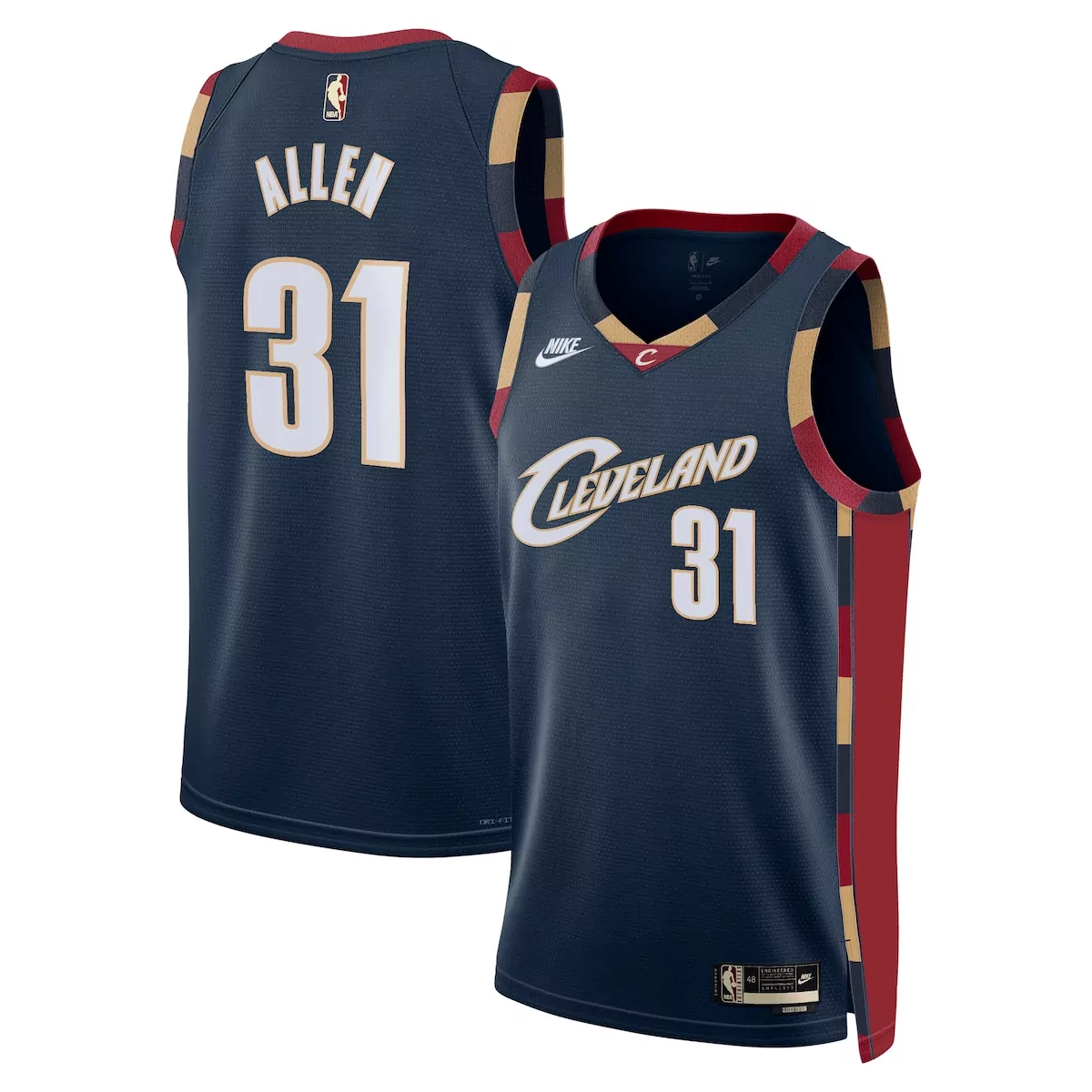 cleveland cavaliers classic edition jersey navy jarrett allen unisex