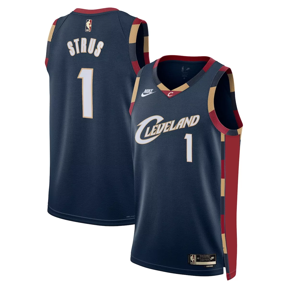cleveland cavaliers classic edition jersey navy max strus unisex