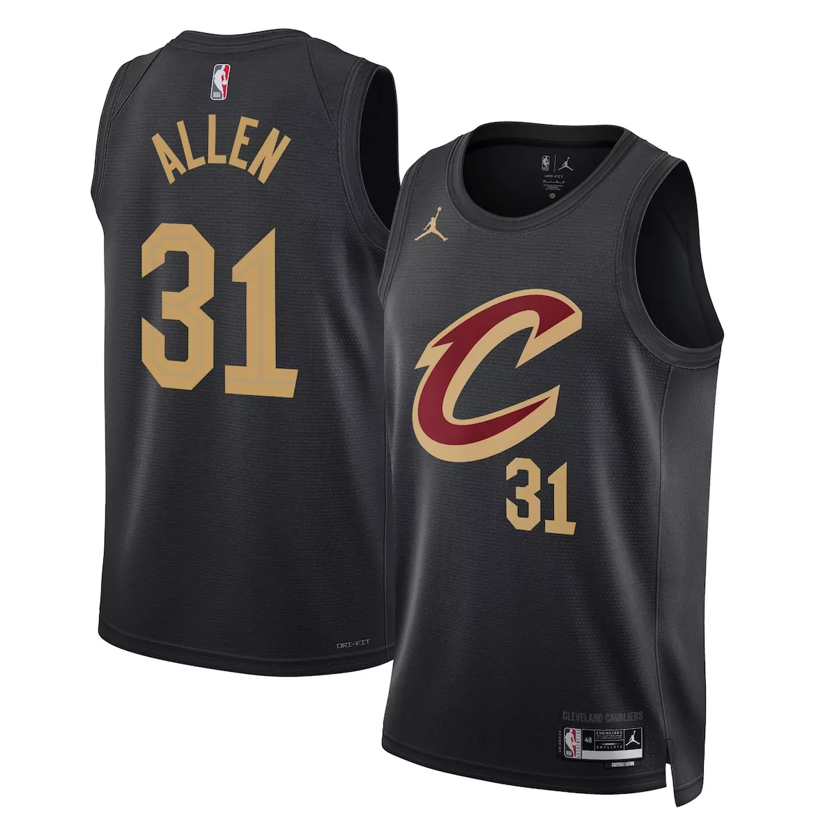 cleveland cavaliers classic edition jersey navy jarrett allen unisex