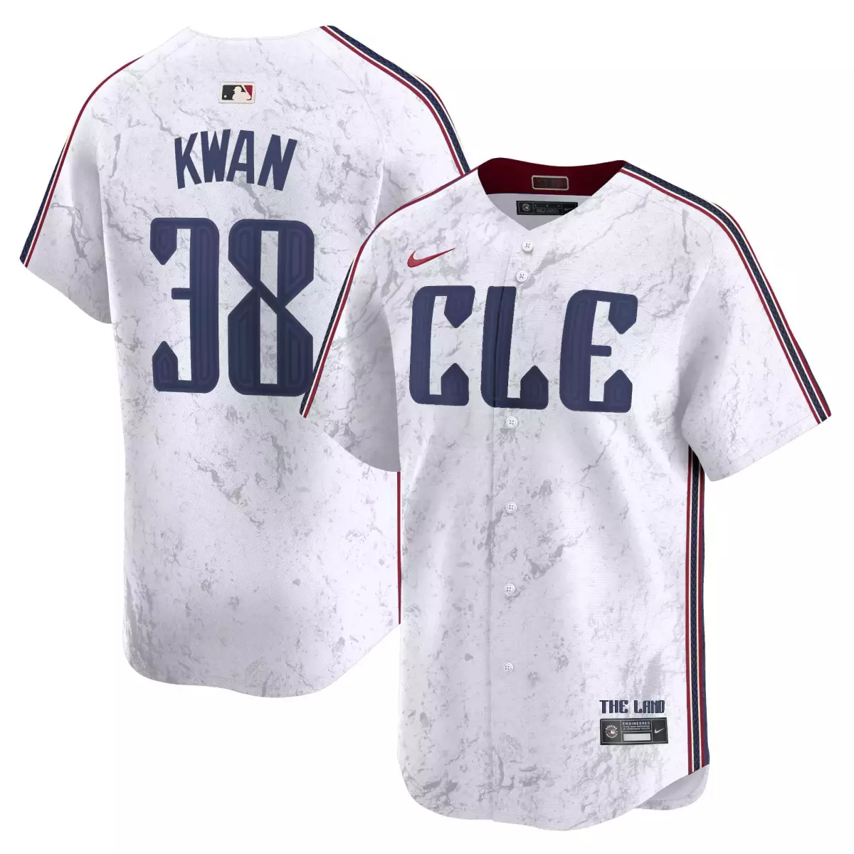 cleveland guardians 38 kwan white jersey 2024 city connect vapor premier limited all stitched