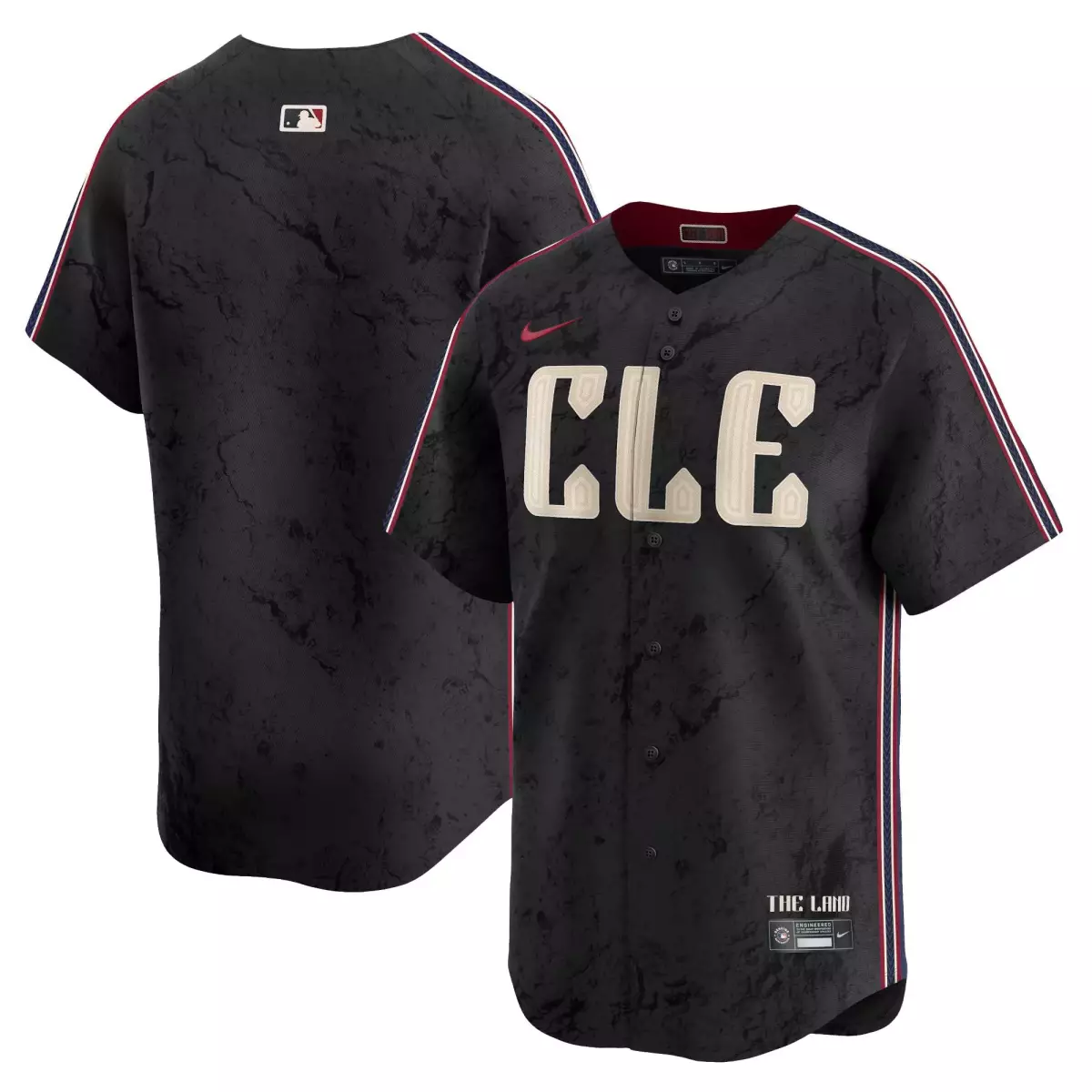 cleveland guardians black jersey 2024 city connect vapor premier limited all stitched
