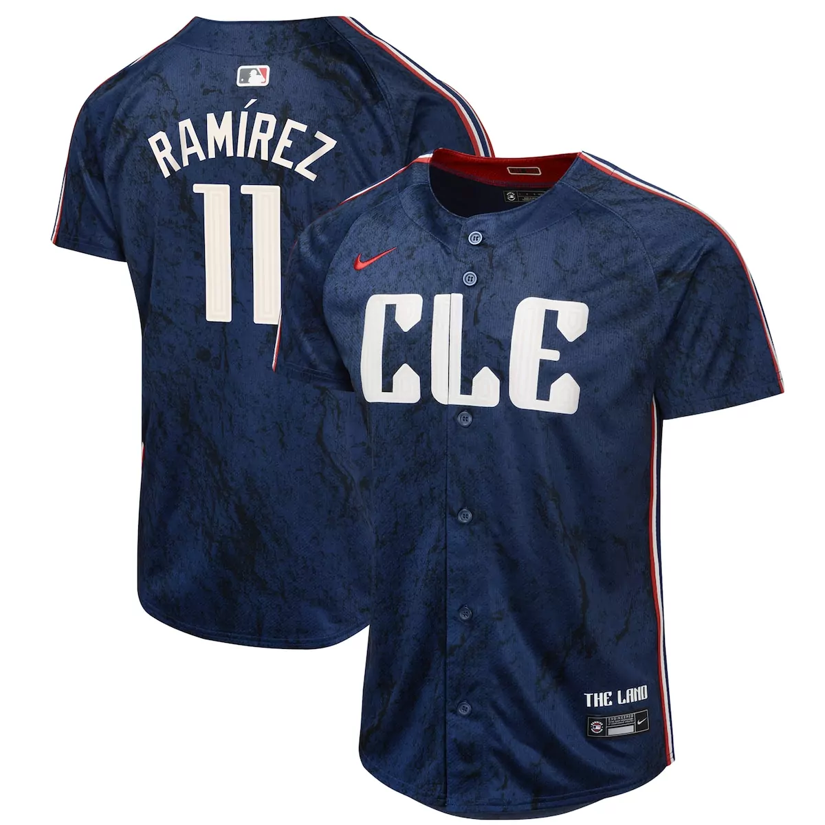 cleveland guardians jose ramirez navy 2024 city connect limited jersey