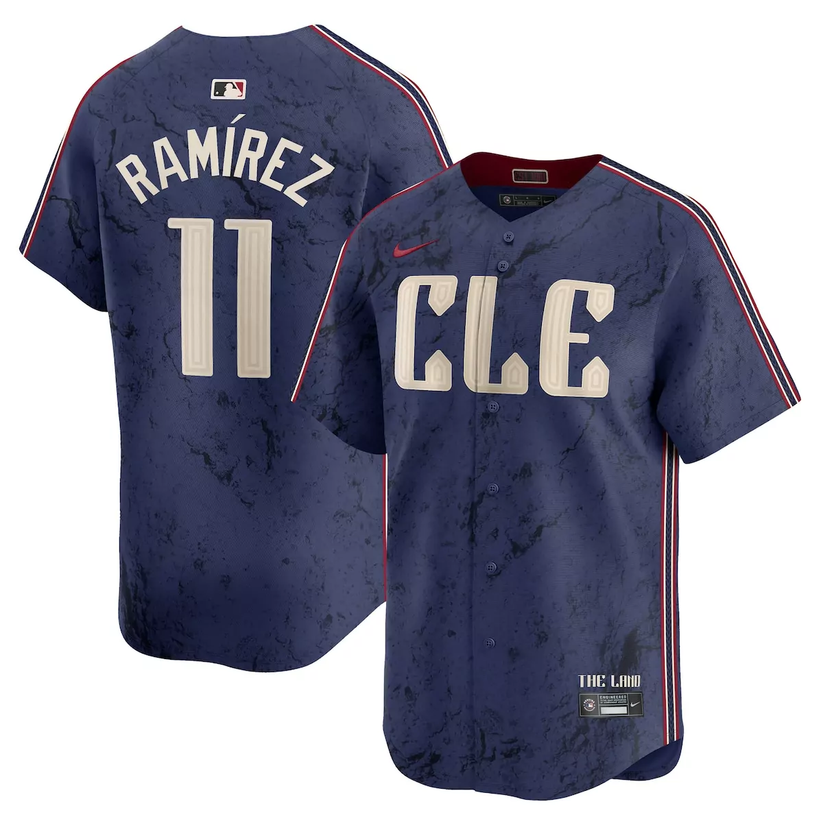cleveland guardians jose ramirez navy 2024 city connect limited jersey