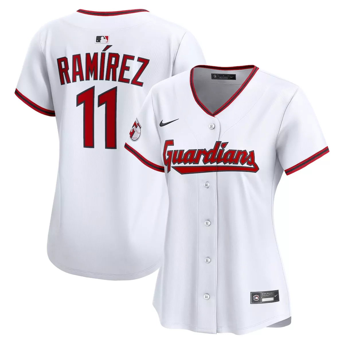 cleveland guardians jose ramirez white home limited player jersey as