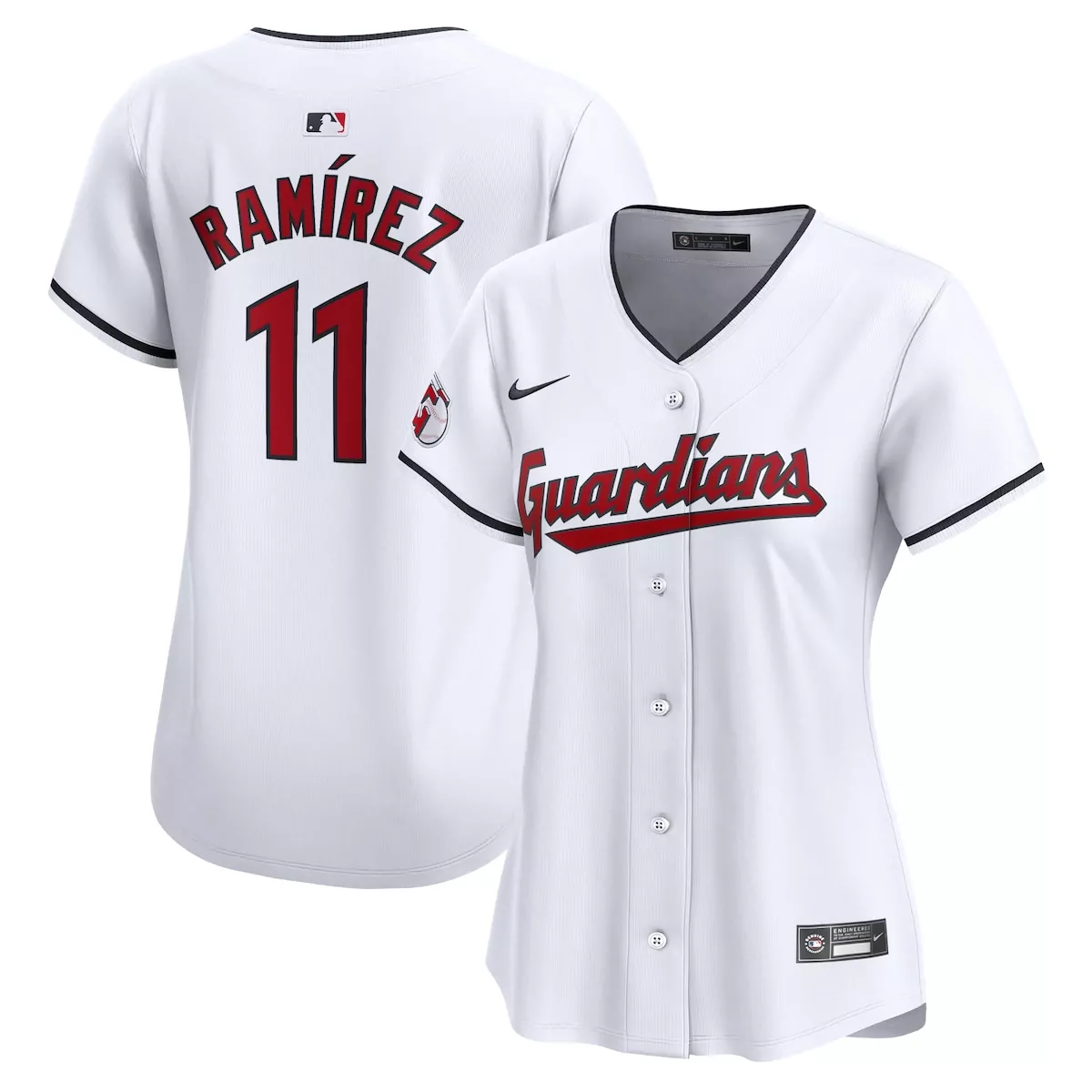 cleveland guardians jose ramirez white home limited player jersey as