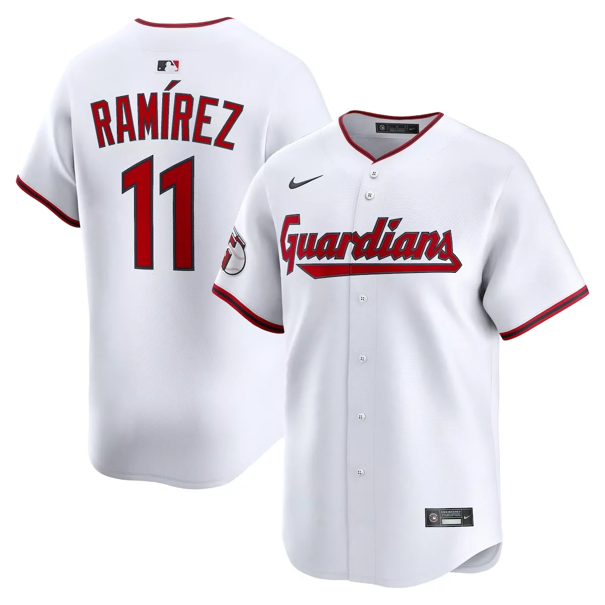 cleveland guardians jose ramirez white home limited player jersey rl8