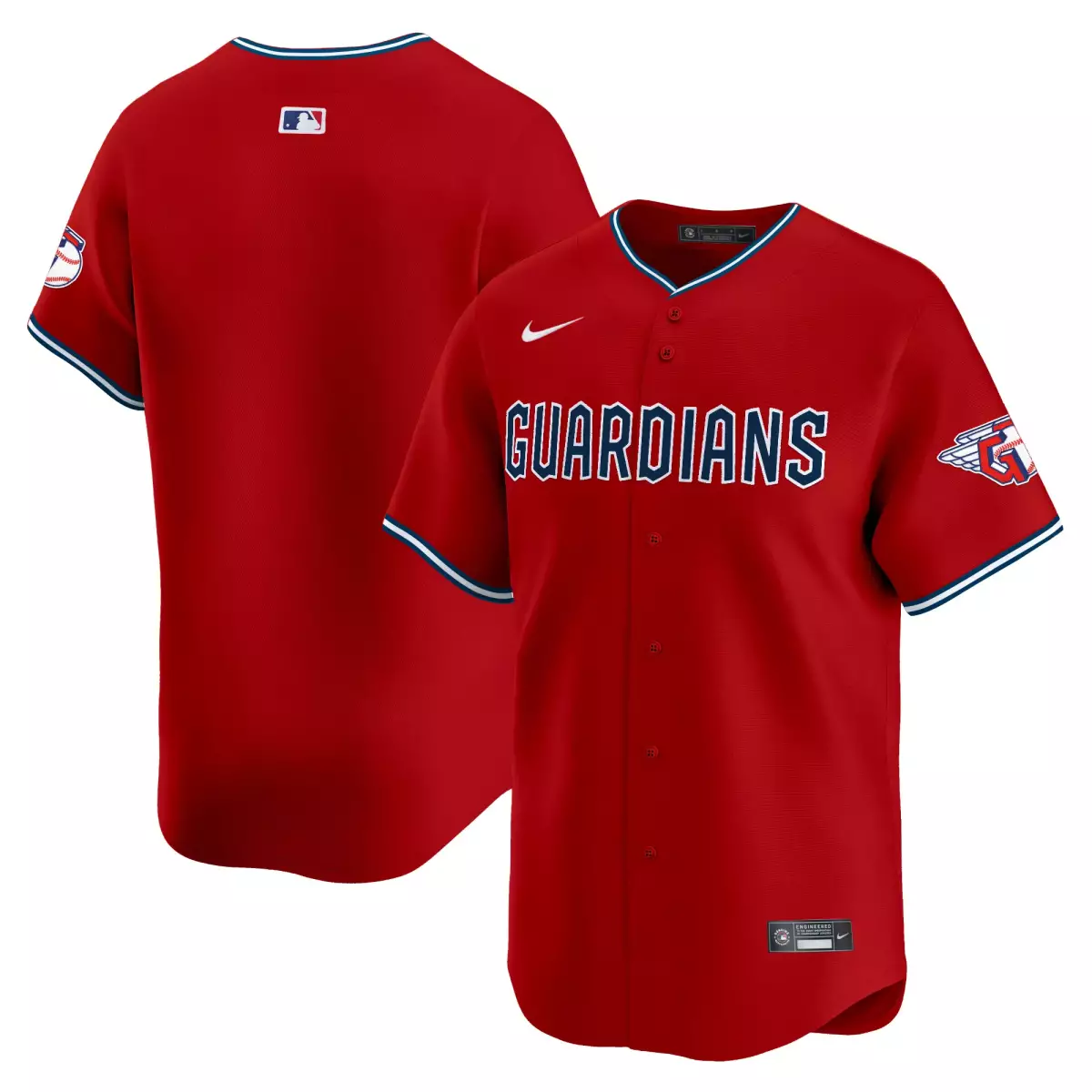 cleveland guardians red alternate team jersey