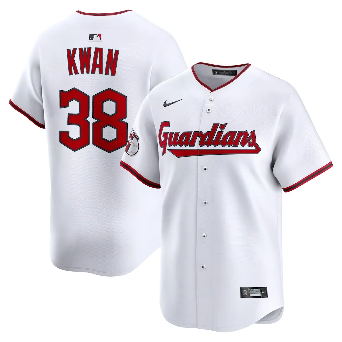 cleveland guardians steven kwan navy alternate jersey