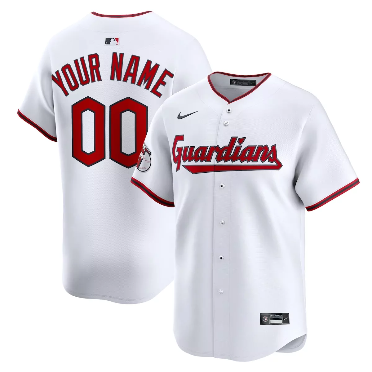 cleveland guardians white home limited custom jersey