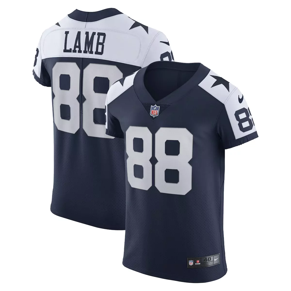 dallas cowboys ceedee lamb navy alternate team game jersey
